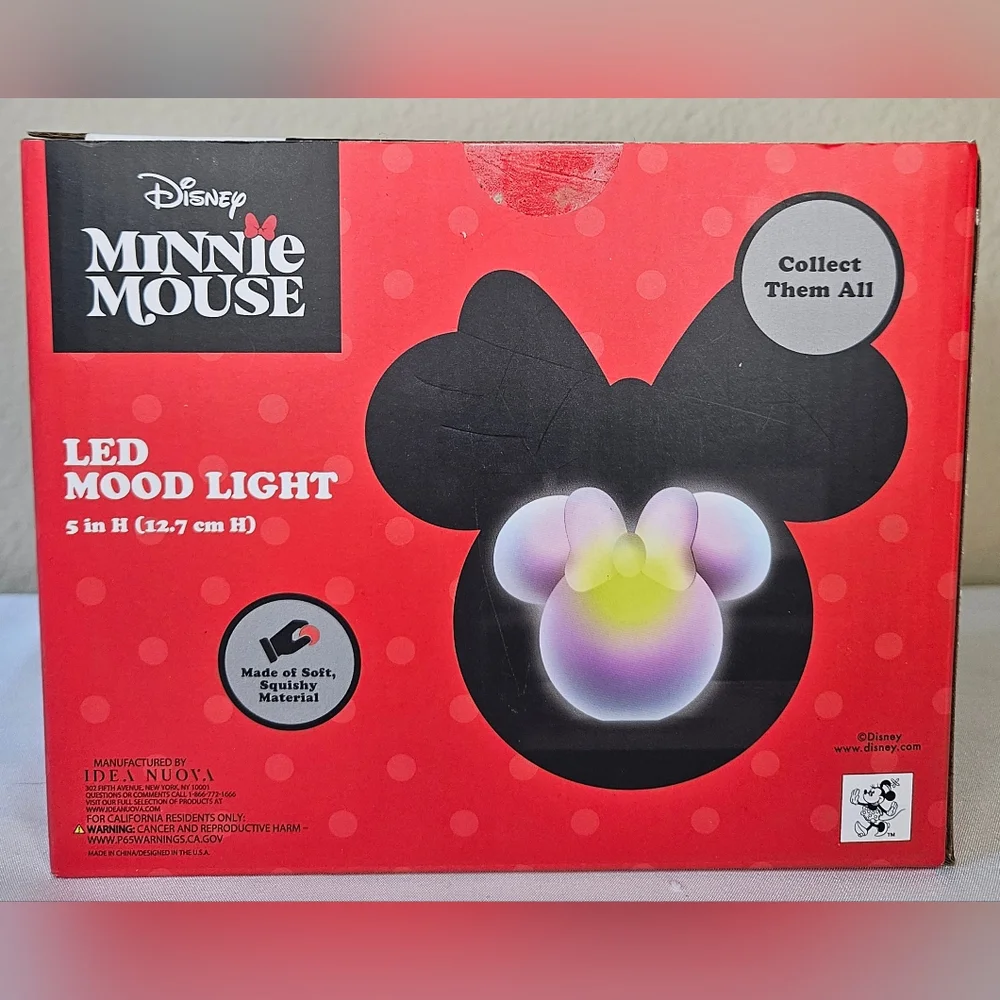 Disney Minnie Mouse Color Changing LED Mood Light NIB
